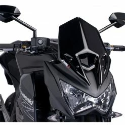 Cheap 🌟 Wind Screens Puig Naked Windscreen New Generation Kawasaki Z800 13-16 Black 😀