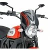 Hot Sale 🎉 Wind Screens Puig Naked Windscreen Ducati Scrambler 15 Light Tint / Carbon 🌟